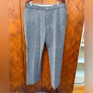 Thom Browne Gray Wool Herringbone Pants